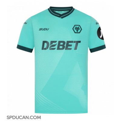 Muški Nogometni Dres Wolves Rodrigo Gomes #21 Gostujuci 2025-26 Kratak Rukav Muški Nogometni Dres Wolves Rodrigo Gomes #21 Gostujuci 2025-26 Kratak Rukav